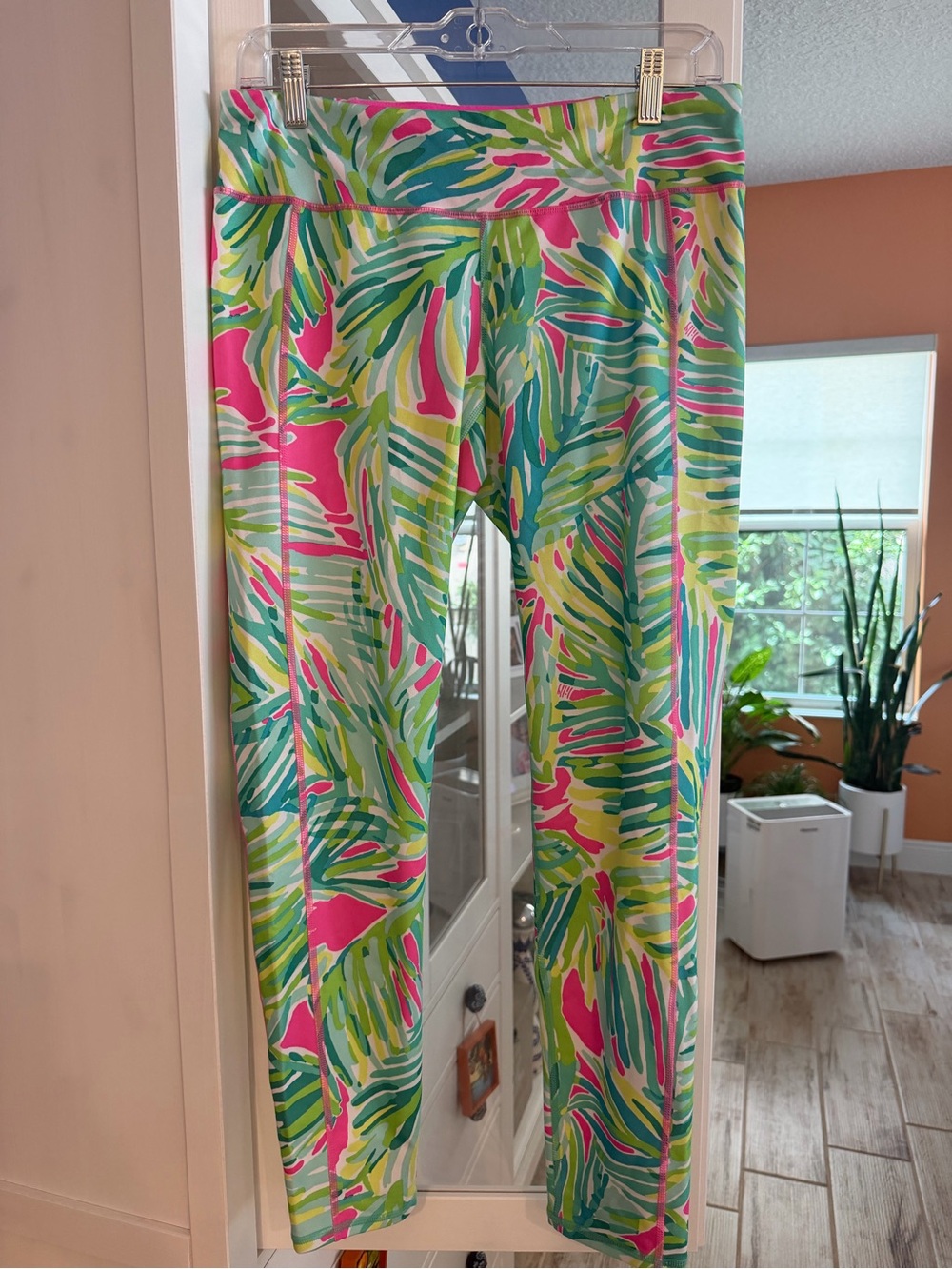 Lilly Pulitzer Tiki Pink Royal Lime Large Leggings